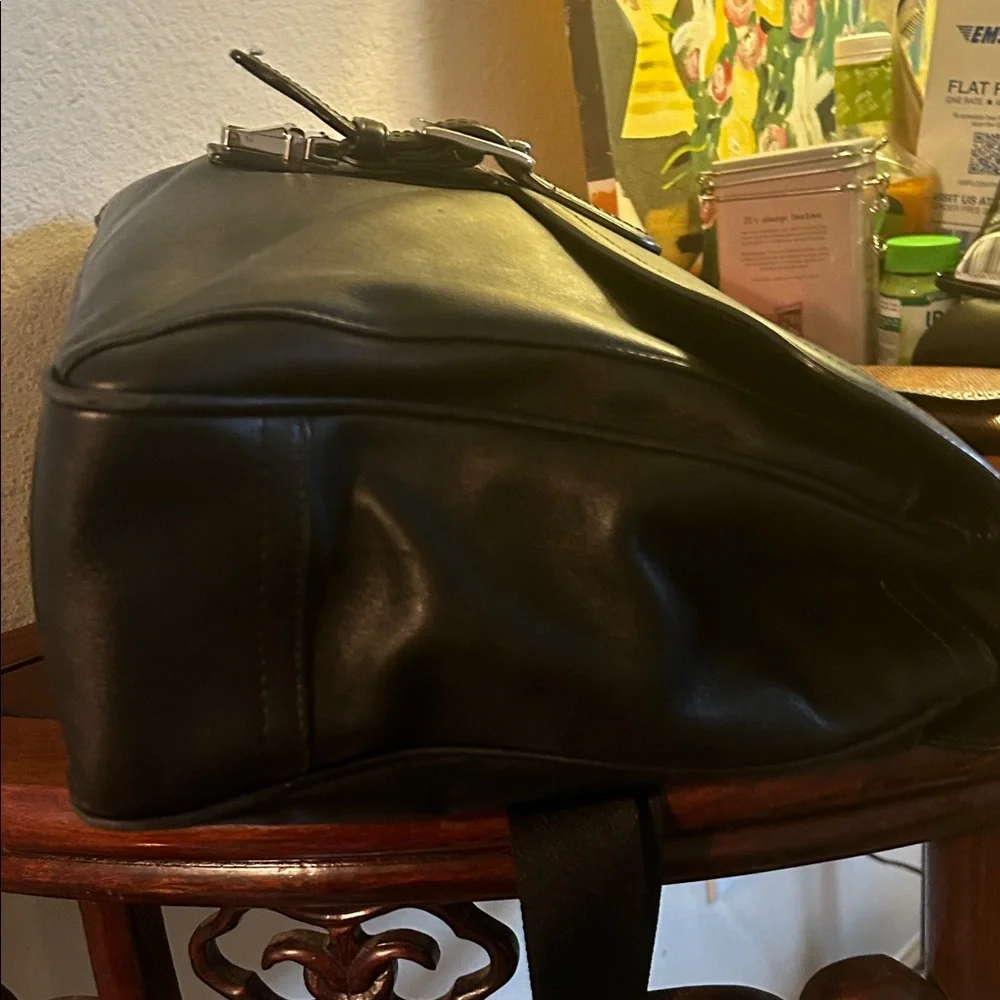 Coach Black Leather Briefcase